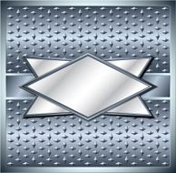 Rhombus metal frame