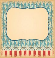Retro unusual vintage background with ornament