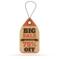Price tags in vintage style N19