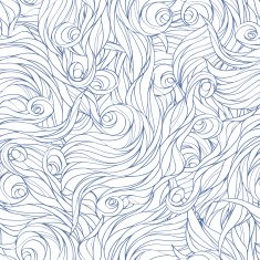 Abstract background with hand drawn waves on white background N2