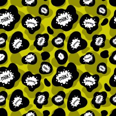 Abstract background Cow seamless pattern