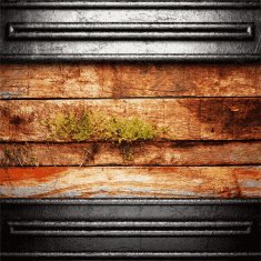 metal and wood background N511