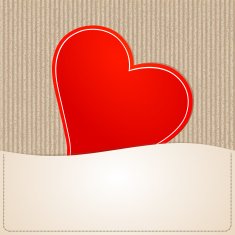 paper red heart N4