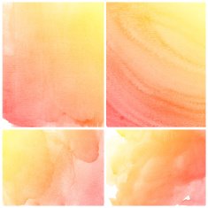 Set of Colorful water color painting background N516