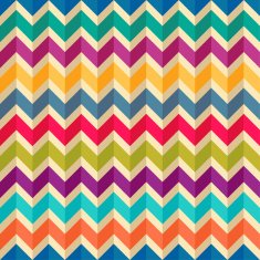 Abstract geometric seamless pattern in rainbow colors