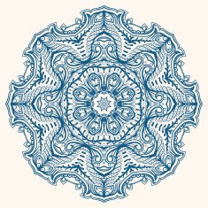 round blue pattern N4