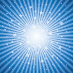vector abstract background of blue star burst