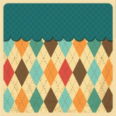 Vintage Rhombus Background Menu N2