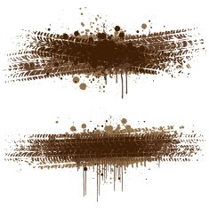 Grunge tyre splats
