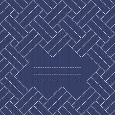 Japanese Embroidery Ornament with weaving and place for your tex N2