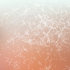 Fresh summer abstract background Connecting dots with lines