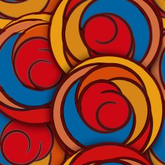 Seamless pattern with abstract flowers roses
