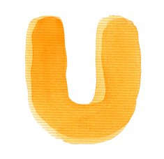 Watercolor letter N9