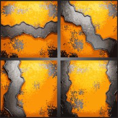 Vector metal background set N124