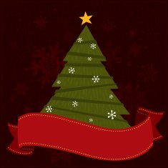 Xmas Tree with banner