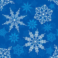 Seamless snowflakes pattern N26