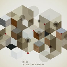 Modern style seamless pattern with horizontal elements N2