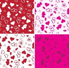 Seamless Love Background Set N2