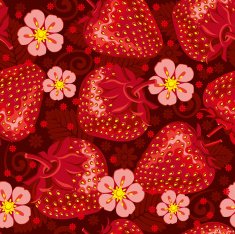 Seamless pattern with strawberry N5