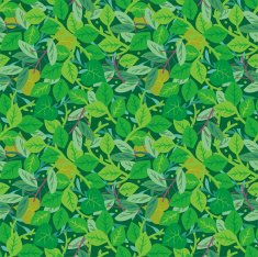 Green foliage seamless repeat pattern
