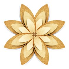 Flower origami recycled paper craft N5