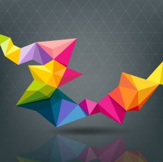 Abstract Geometric colorful modern background
