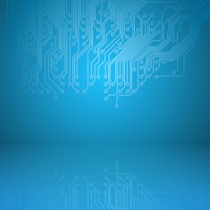 Abstract electronics blue background with circuit board texture N6