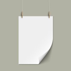 Vector empty paper sheet N2