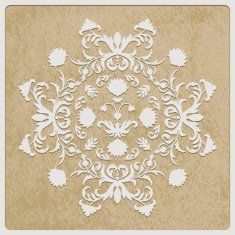 Vector Card with retro flower N4