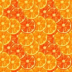 Watercolor seamless pattern with oranges N2