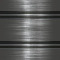 Brushed steel metallic plate