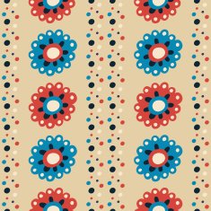 Seamless ornament with flowers N3