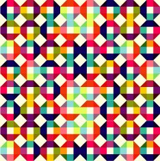 pattern of colored geometric elements N4