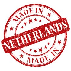 Made In Netherlands red stamp