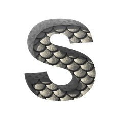 Vector silver cutted figure s Paste to any background