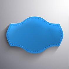Abstract leather3d label N5
