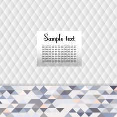geometric pattern with white and colored triangles