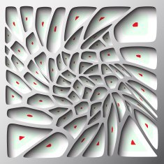 3d geometric background with shadows paper look graphic N12