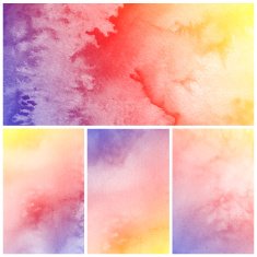 Colorful watercolor painting background N89