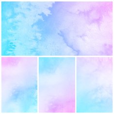 Colorful watercolor painting background N102