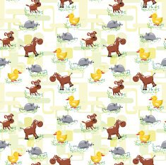 baby animal pattern background N2