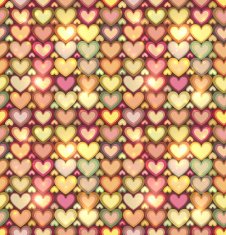 Light pink hearts shining seamless pattern N4