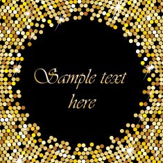 Gold frame with space for your text N6