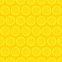 retro seamless pattern with lemons