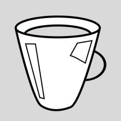 vector glass cup N2