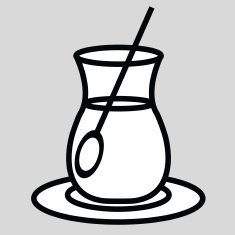vector tea glass N2