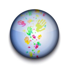 Vector abstract circle app icon N21