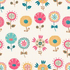 Seamless summer flower pattern