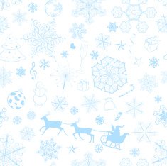 Christmas seamless light blue pattern N2
