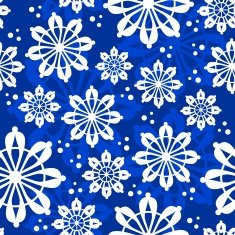 Christmas seamless pattern with snowflakes N6